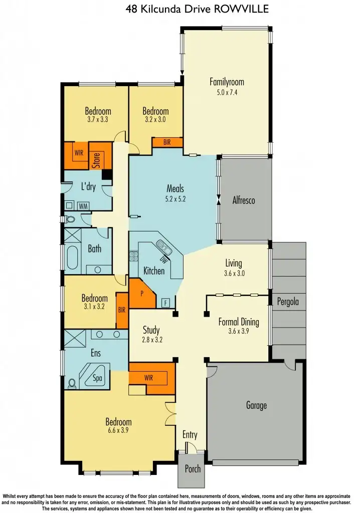 Floorplan of Homely house listing, 48 Kilcunda Drive, Rowville VIC 3178