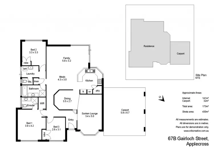 Floorplan of Homely house listing, 67B Gairloch Street, Applecross WA 6153
