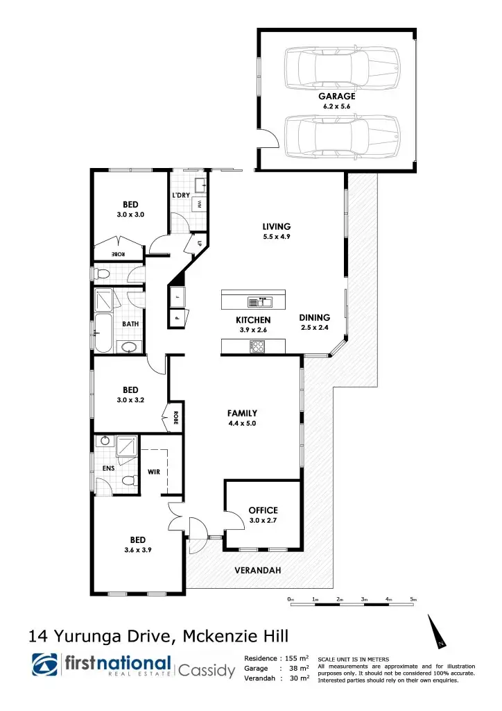 Floorplan of Homely house listing, 14 Yurunga Drive, Castlemaine VIC 3450