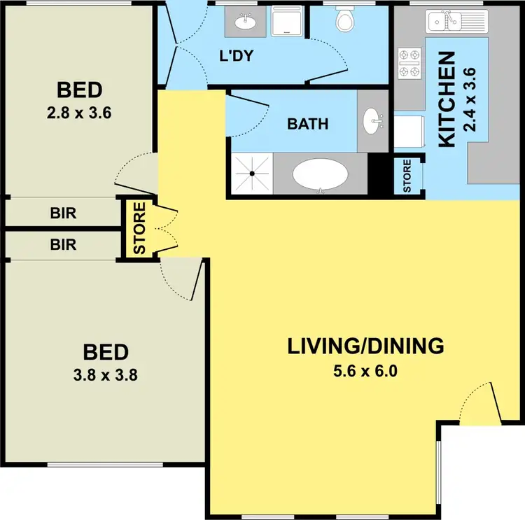 Floorplan of Homely unit listing, 3/31 Finchley Avenue, Glenroy VIC 3046