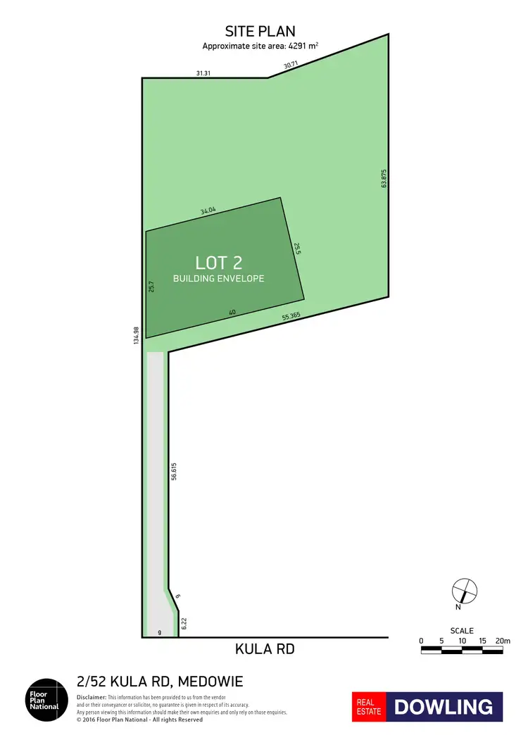 Floorplan of Homely land listing, 52a Kula Road, Medowie NSW 2318