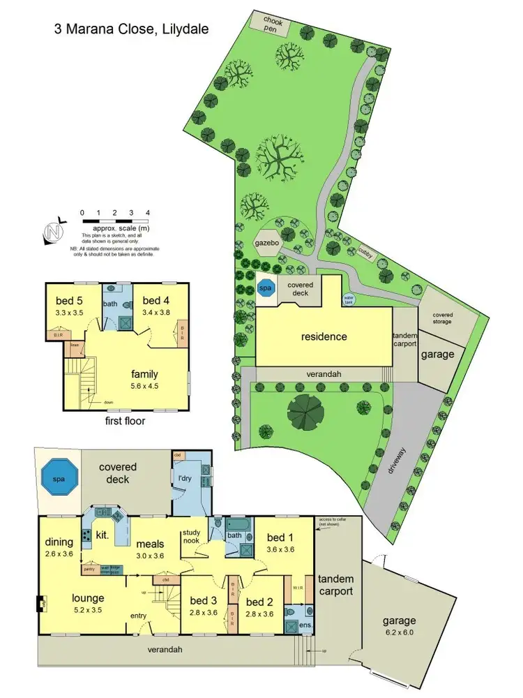 Floorplan of Homely house listing, 3 Marana Close, Lilydale VIC 3140