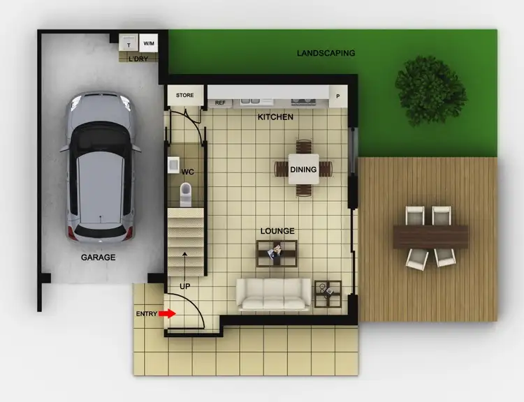 Floorplan of Homely house listing, 3/6 John Street, Wallsend NSW 2287