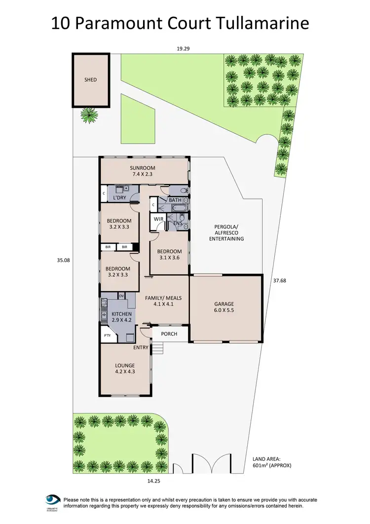 Floorplan of Homely house listing, 10 Paramount Court, Tullamarine VIC 3043