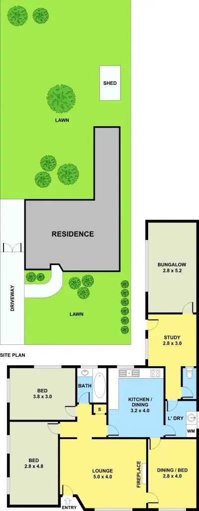 Floorplan of Homely house listing, 14 Hales Crescent, Jacana VIC 3047