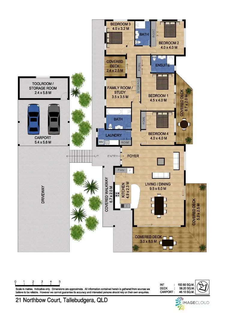 Floorplan of Homely house listing, 21 Northbow Court, Tallebudgera QLD 4228
