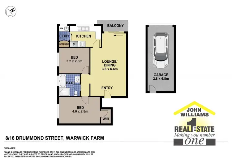 Floorplan of Homely unit listing, 8/16 Drummond Street, Warwick Farm NSW 2170