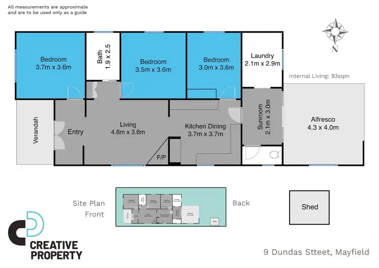 Floorplan of Homely house listing, 9 Dundas Street, Mayfield NSW 2304