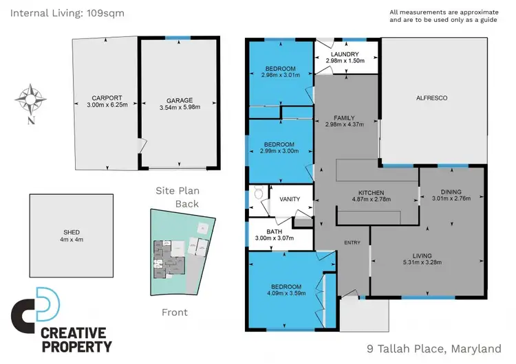 Floorplan of Homely house listing, 9 Tallah Place, Maryland NSW 2287