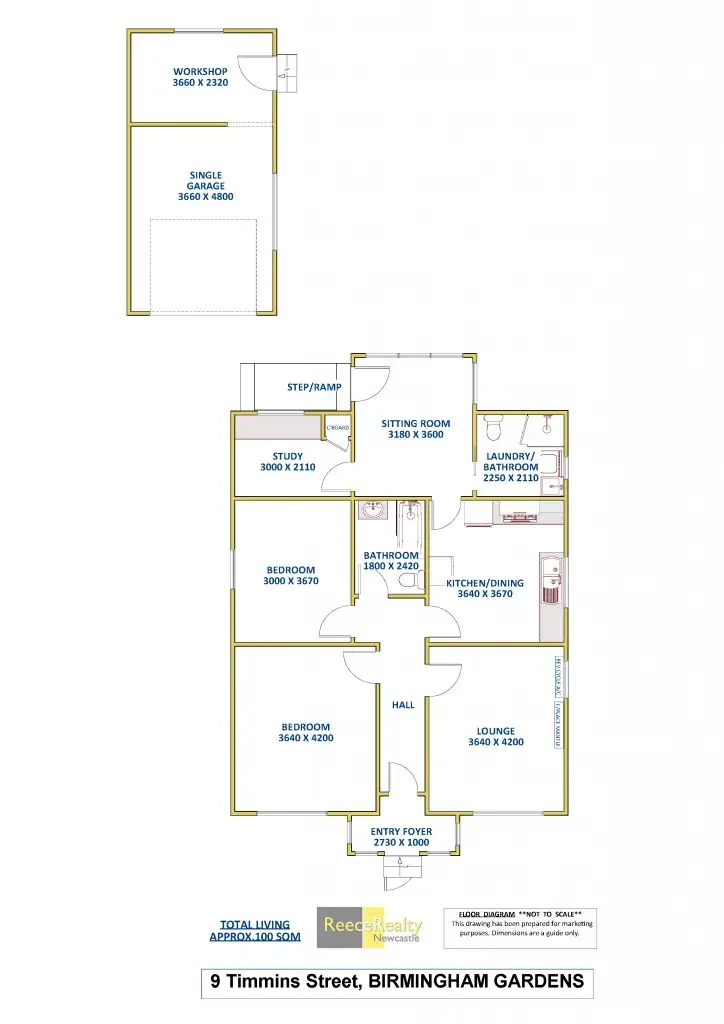 Floorplan of Homely house listing, 9 Timmins Street, Birmingham Gardens NSW 2287