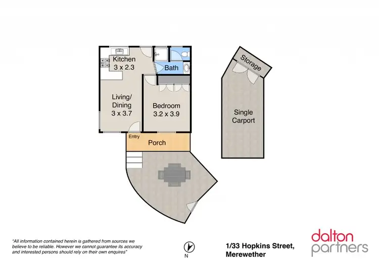 Floorplan of Homely unit listing, 1/33 Hopkins Street, Merewether NSW 2291