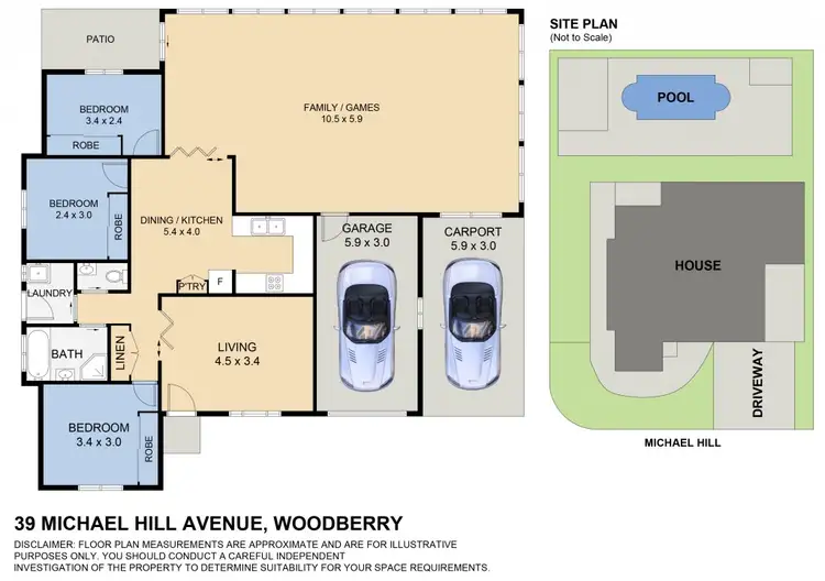 Floorplan of Homely house listing, 39 Michael Hill Avenue, Woodberry NSW 2322
