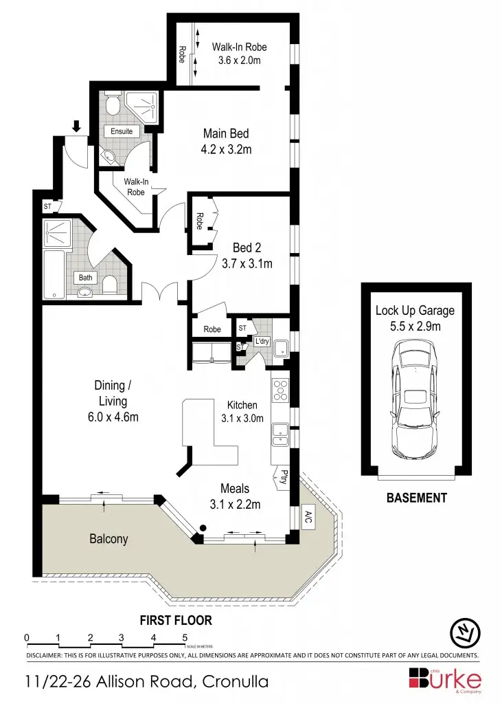 Floorplan of Homely apartment listing, 11/22-26 Allison Road, Cronulla NSW 2230