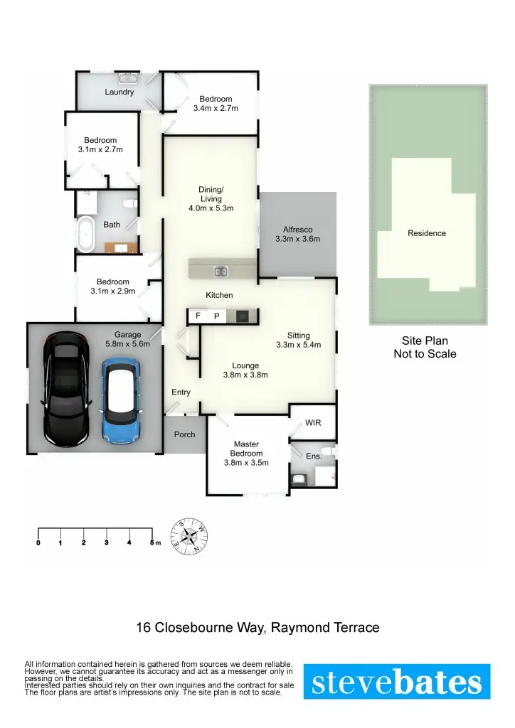 Floorplan of Homely house listing, 16 Closebourne Way, Raymond Terrace NSW 2324