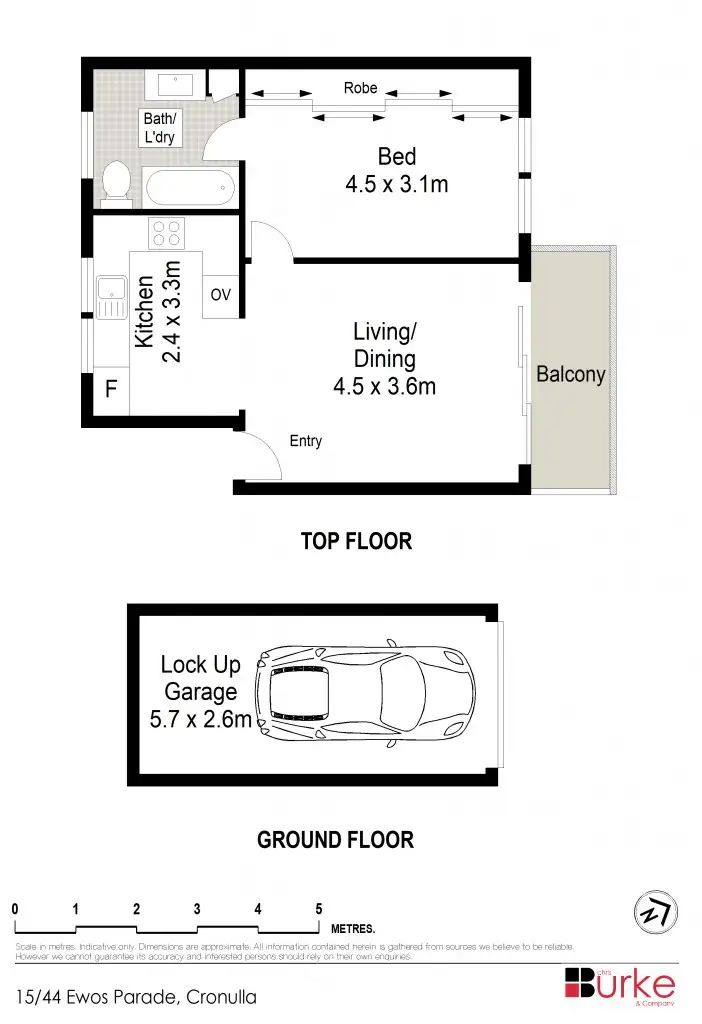 Floorplan of Homely apartment listing, 15/44 Ewos Parade, Cronulla NSW 2230