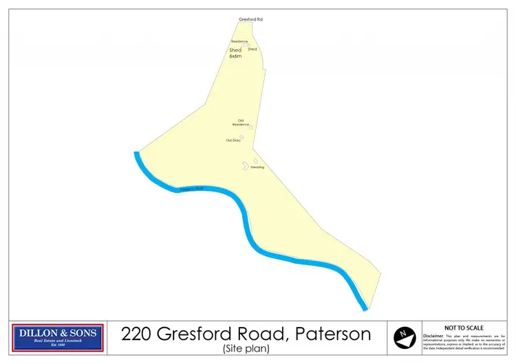 Floorplan of Homely rural property listing, 220 Gresford Road, Paterson NSW 2421