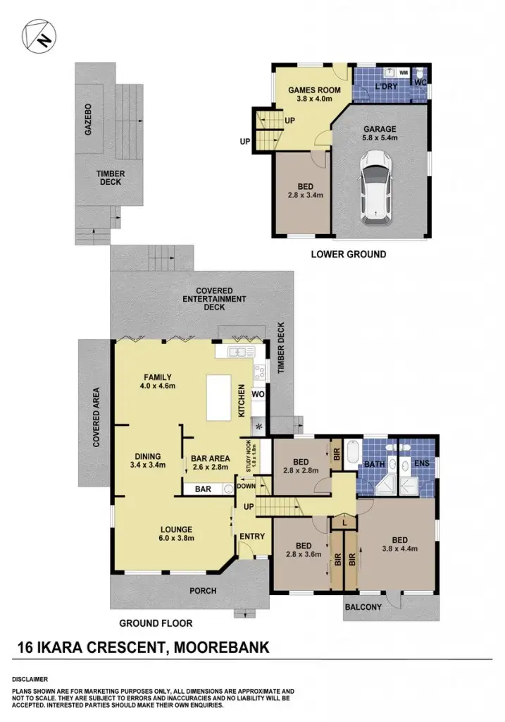 Floorplan of Homely house listing, 16 Ikara Crescent, Moorebank NSW 2170