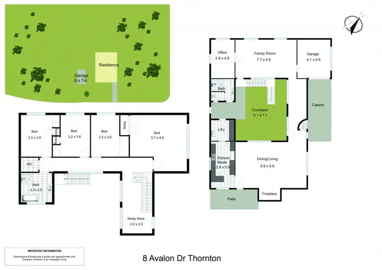 Floorplan of Homely house listing, 8 Avalon Drive, Thornton NSW 2322