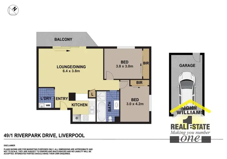 Floorplan of Homely unit listing, 49/1 Riverpark Drive, Liverpool NSW 2170