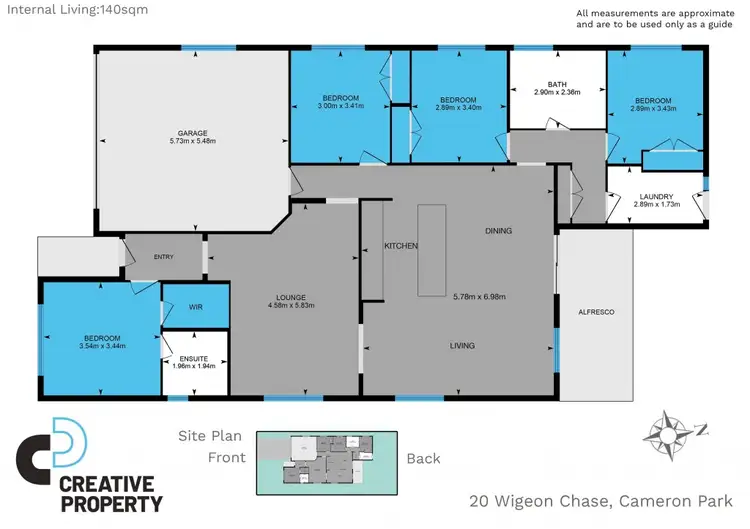 Floorplan of Homely house listing, 20 Wigeon Chase, Cameron Park NSW 2285
