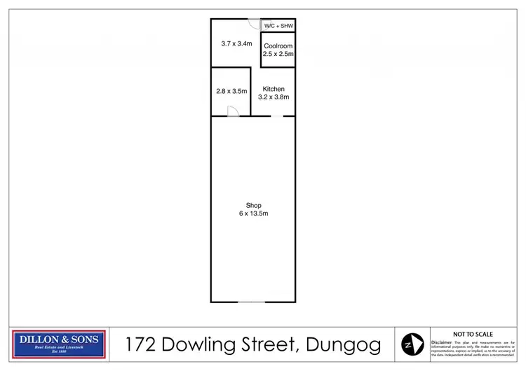Floorplan of Homely house listing, 172 Dowling Street, Dungog NSW 2420