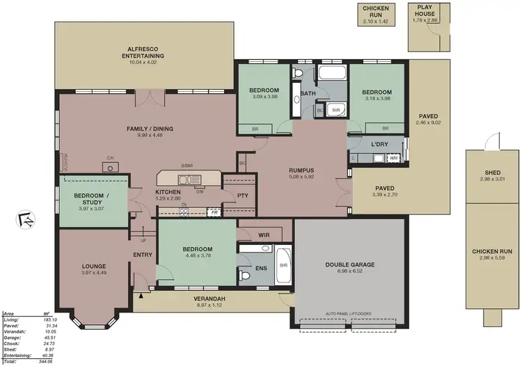 Floorplan of Homely house listing, 45 St Marks Drive, Woodside SA 5244
