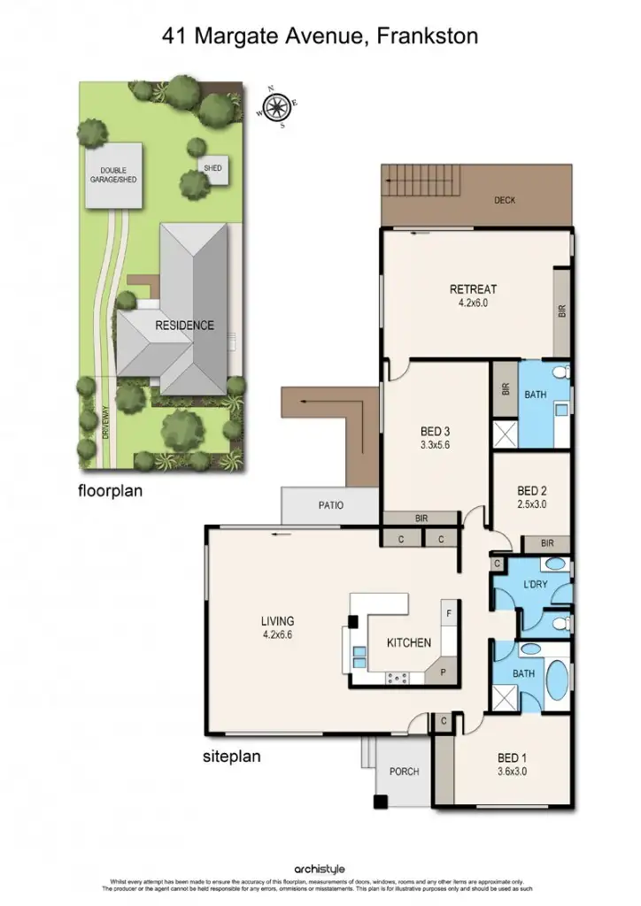 Floorplan of Homely house listing, 41 Margate Avenue, Frankston VIC 3199