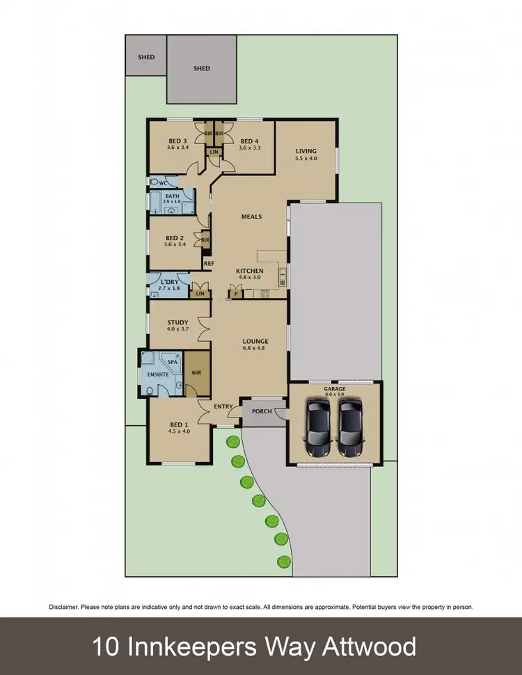Floorplan of Homely house listing, 10 Innkeepers Way, Attwood VIC 3049