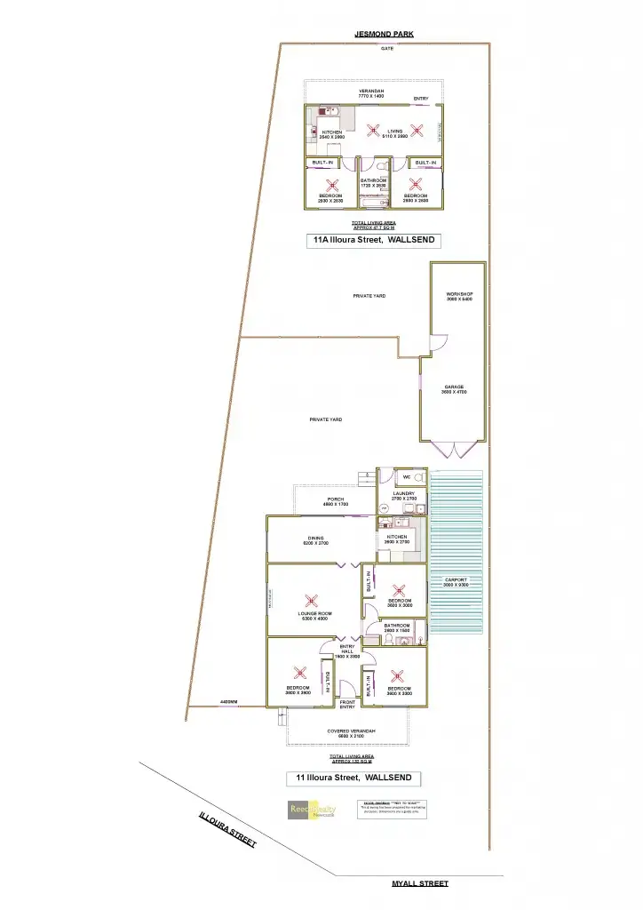 Floorplan of Homely house listing, 11 Illoura Street, Wallsend NSW 2287