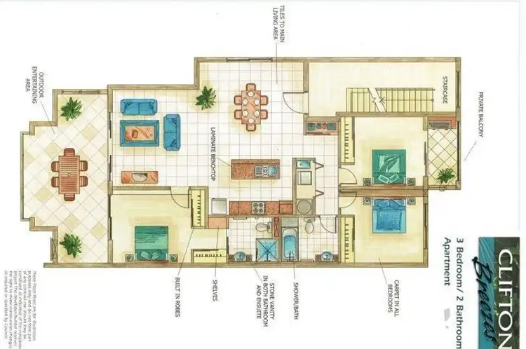 Floorplan of Homely unit listing, 32/1804 Captain Cook Highway, Clifton Beach QLD 4879