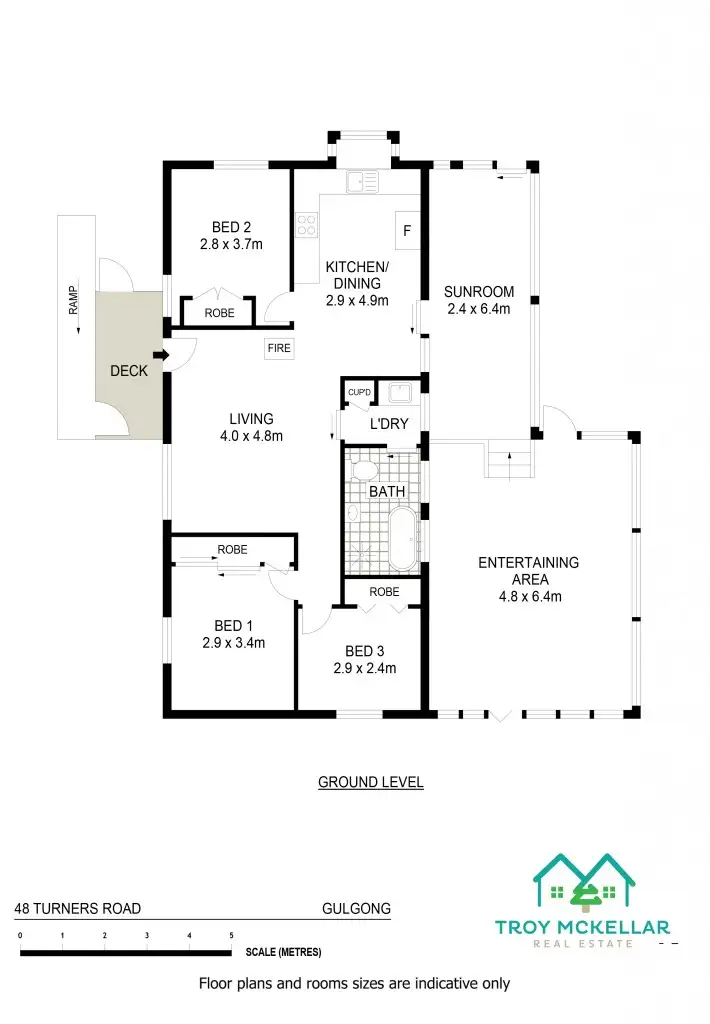Floorplan of Homely rural property listing, 48 Turners Lane, Gulgong NSW 2852