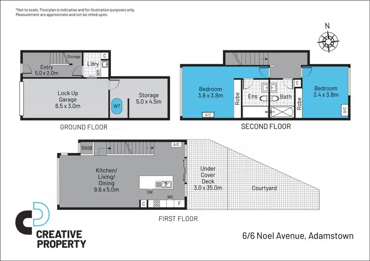 Floorplan of Homely townhouse listing, 6/6 Noel Avenue, Adamstown NSW 2289