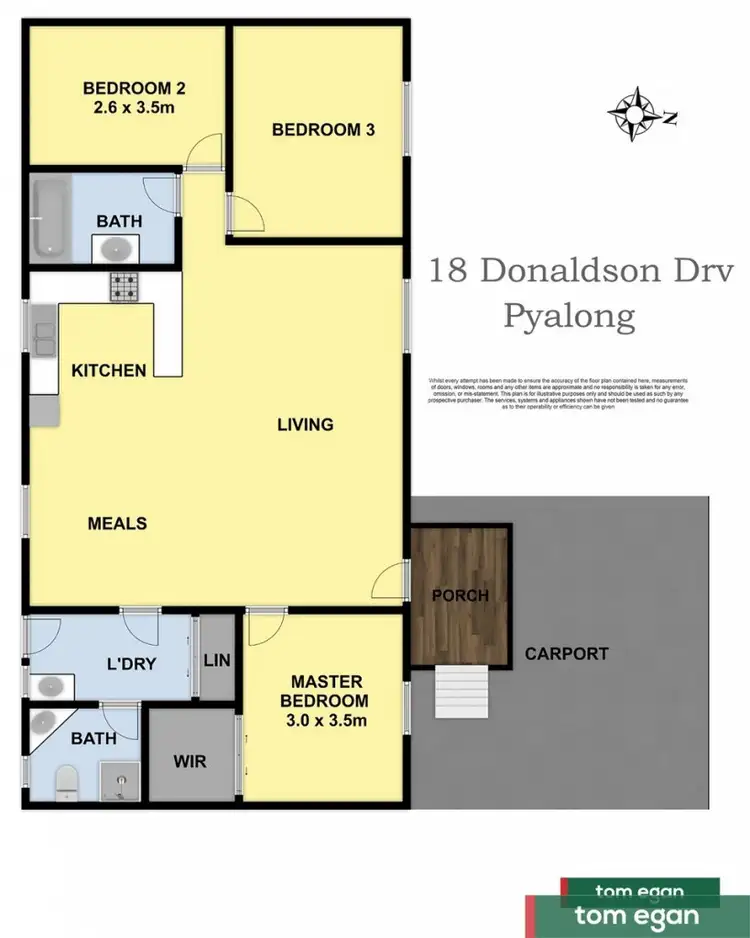 Floorplan of Homely house listing, 18 Donaldson Drive, Broadford VIC 3658