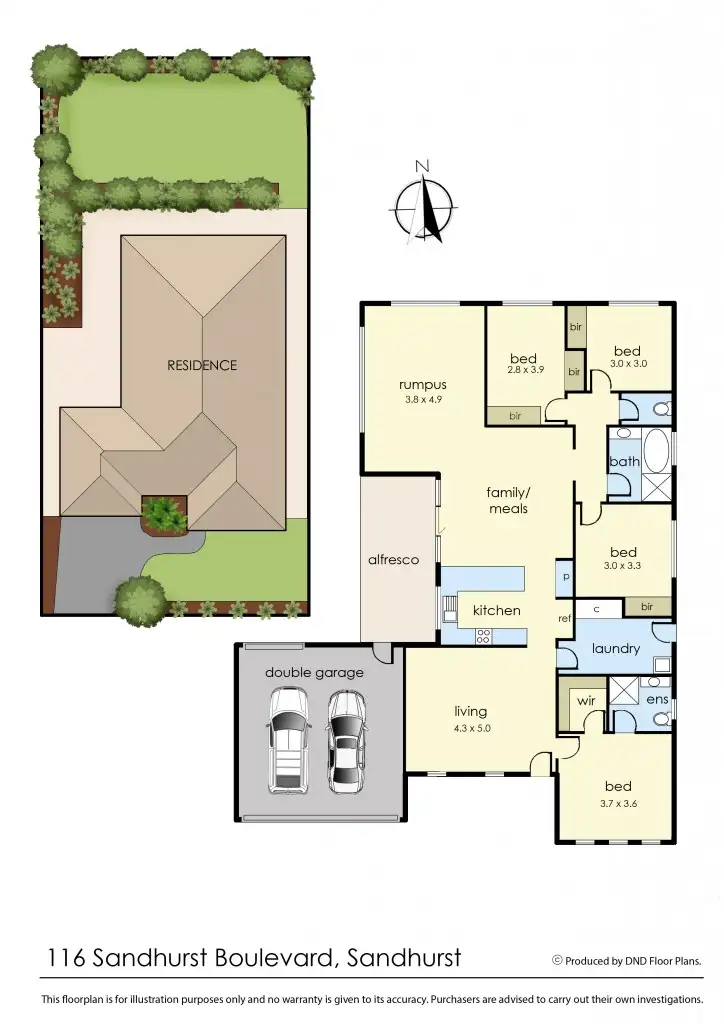 Floorplan of Homely house listing, 116 Sandhurst Boulevard, Sandhurst VIC 3977