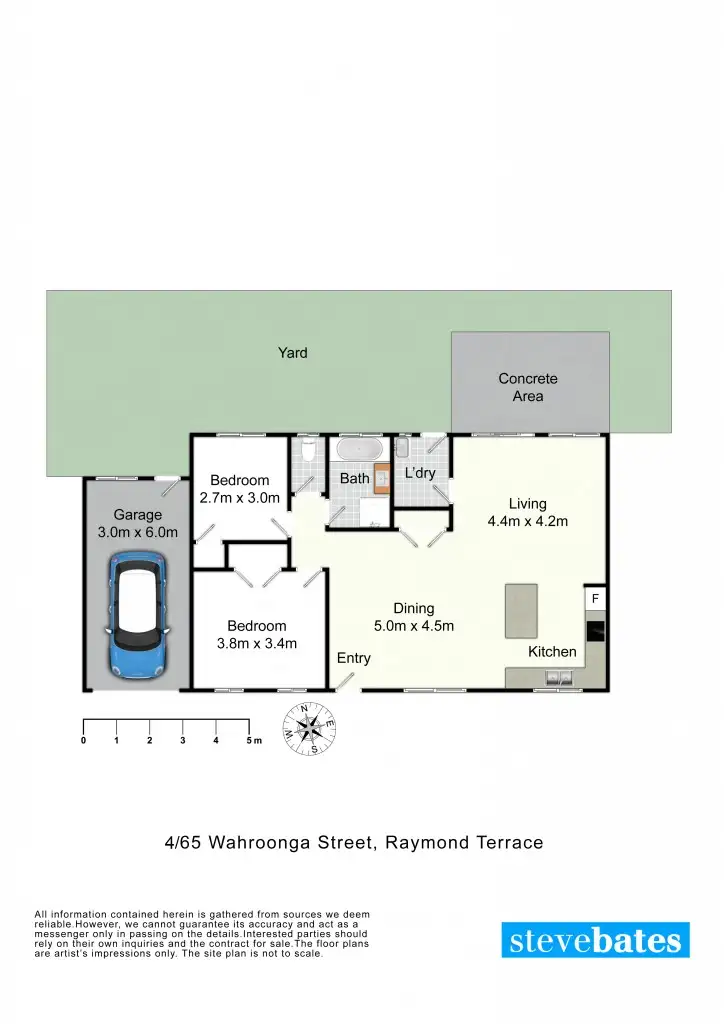 Floorplan of Homely unit listing, 4/65 Wahroonga Street, Raymond Terrace NSW 2324