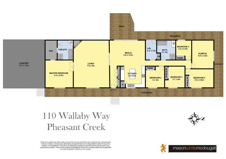Floorplan of Homely house listing, 110 Wallaby Way, Pheasant Creek VIC 3757