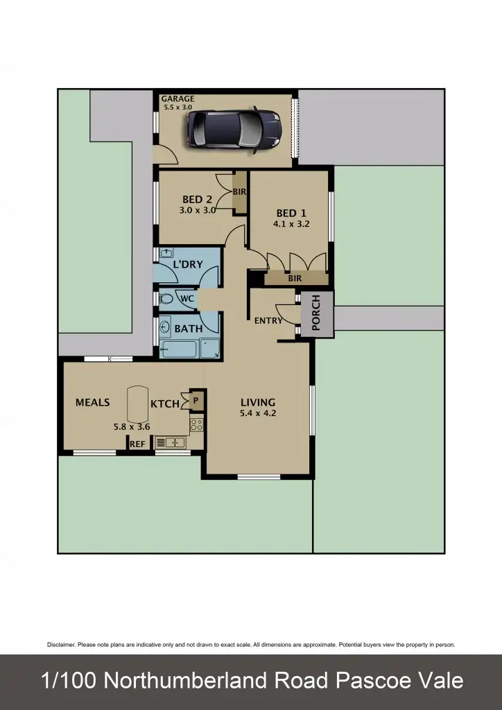 Floorplan of Homely unit listing, 1/100 Northumberland Road, Pascoe Vale VIC 3044