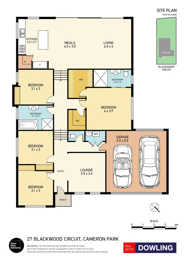 Floorplan of Homely house listing, 27 Blackwood Circuit, Cameron Park NSW 2285