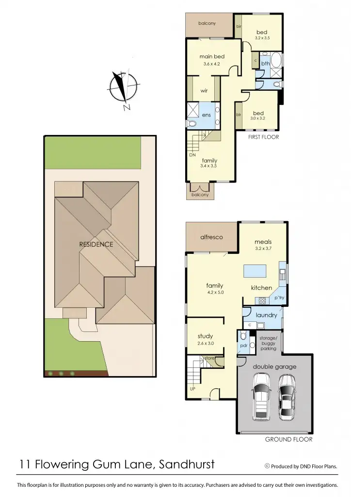 Floorplan of Homely house listing, 11 Flowering Gum Lane, Sandhurst VIC 3977