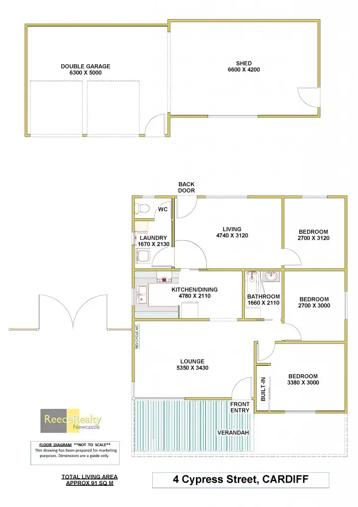 Floorplan of Homely house listing, 4 Cypress Street, Cardiff NSW 2285