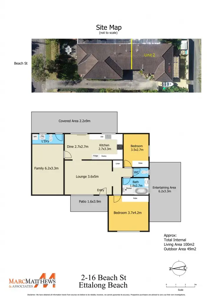 Floorplan of Homely villa listing, 2/16 Beach Street, Ettalong Beach NSW 2257