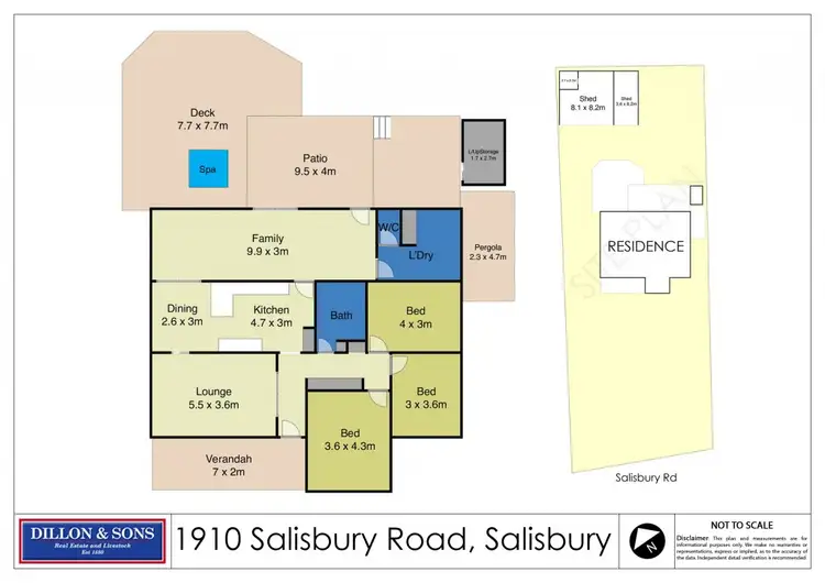 Floorplan of Homely rural property listing, 1910 Salisbury Road, Salisbury Via, Dungog NSW 2420