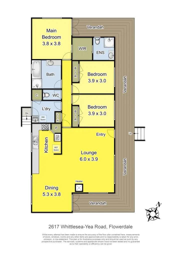 Floorplan of Homely house listing, 2617 Whittlesea-Yea Road, Flowerdale VIC 3717