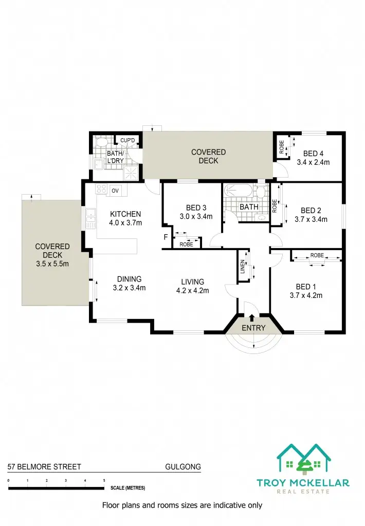 Floorplan of Homely house listing, 57 Belmore Street, Gulgong NSW 2852