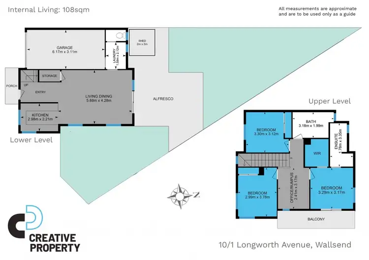 Floorplan of Homely townhouse listing, 10/1 Longworth Avenue, Wallsend NSW 2287