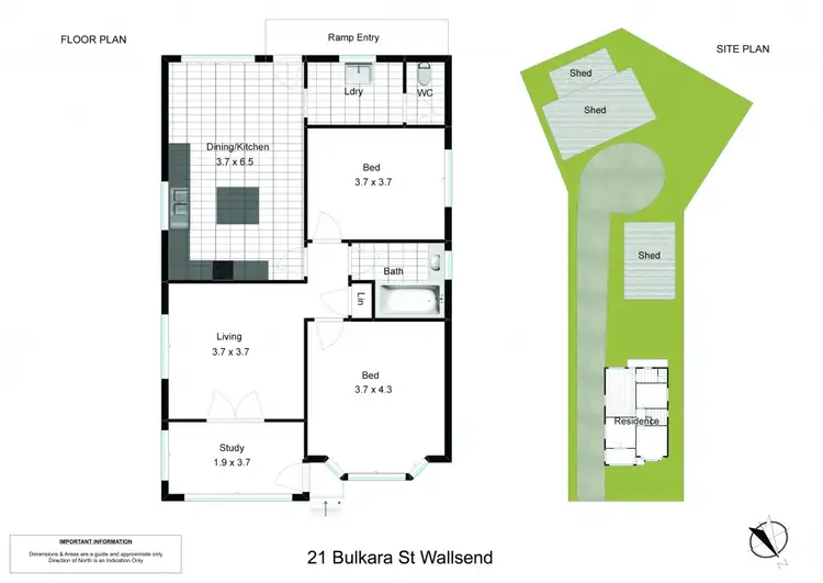 Floorplan of Homely house listing, 21 Bulkara Street, Wallsend NSW 2287
