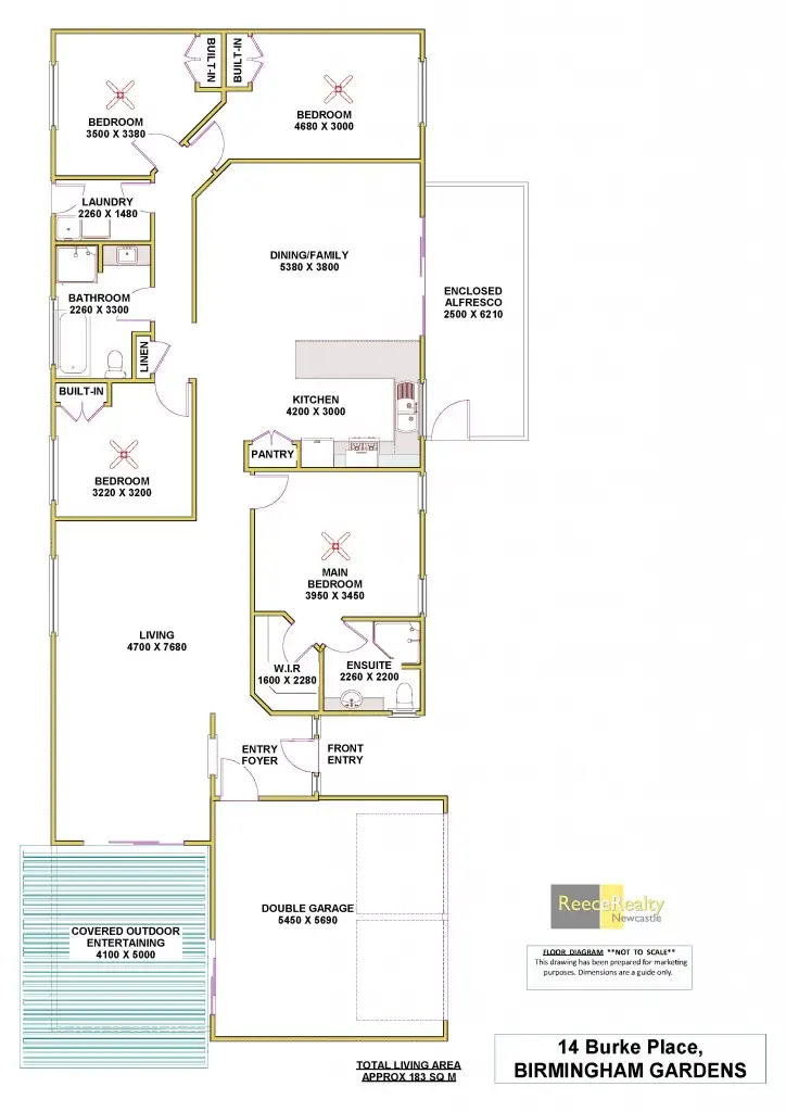 Floorplan of Homely house listing, 14 Burke Place, Birmingham Gardens NSW 2287