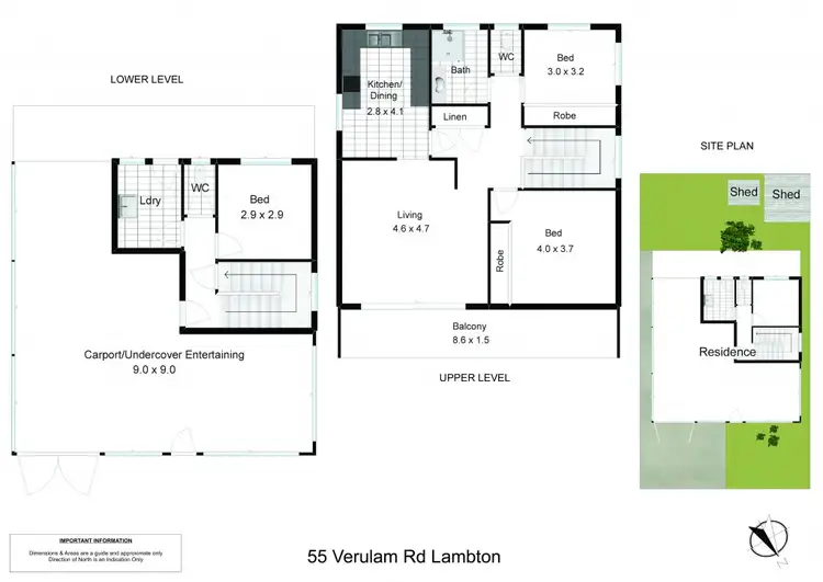 Floorplan of Homely house listing, 55 Verulam Road, Lambton NSW 2299