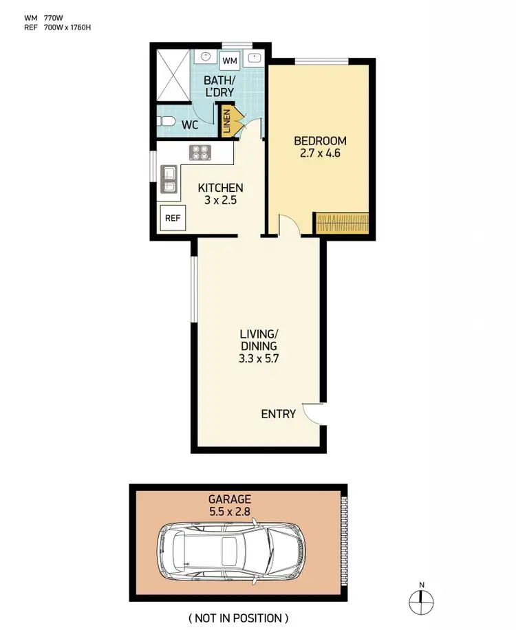 Floorplan of Homely unit listing, 7/105 Georgetown Road, Waratah NSW 2298