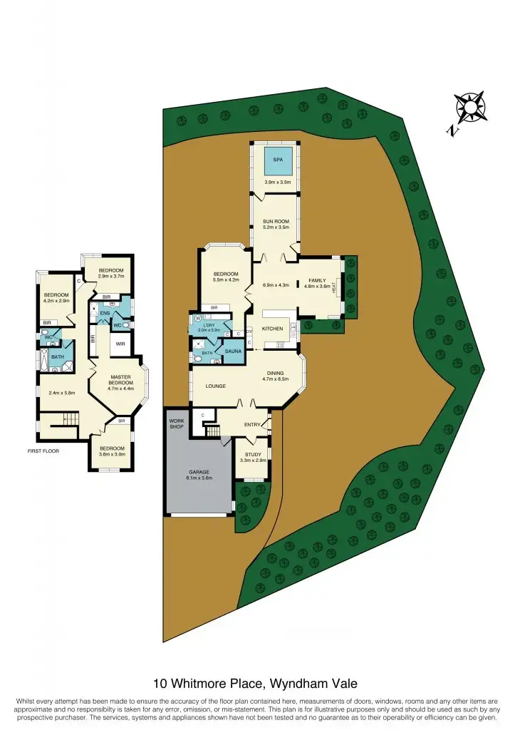 Floorplan of Homely house listing, 10 Whitmore Place, Wyndham Vale VIC 3024